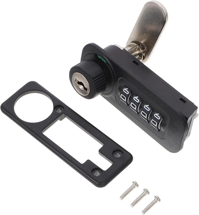 4 Digit Combination Lock for File Cabinets Safe Locker Door Keyless Security - Image 2