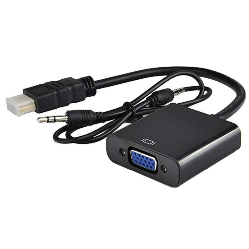 BigPlayer HDMI Male to VGA Female Video Converter Adapter Cable (Black) - Image 1