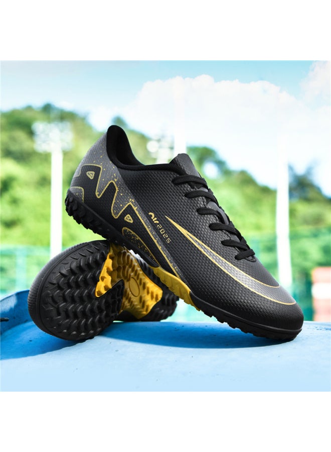 2286 Broken Nails Black 2024c Luo New Football Shoes High-top Adult Boys And Girls Students Children Nail Ag Broken Nail Grass Training