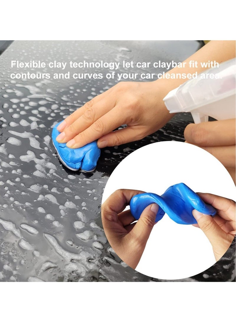 Excefore Car Clay for Car Detailing 4 Pack, Auto Detailing Clay Bar Cleaner, Grade Cleaner Kit for Coating Polisher Car Wash Kit Cleaning RV Cars Boats Bus - Image 5