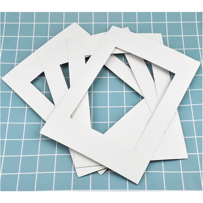 10 Pack Photo Frames Mounts Photo Mounts A4 White Picture Mount Mat For 6 x 8 inch Image