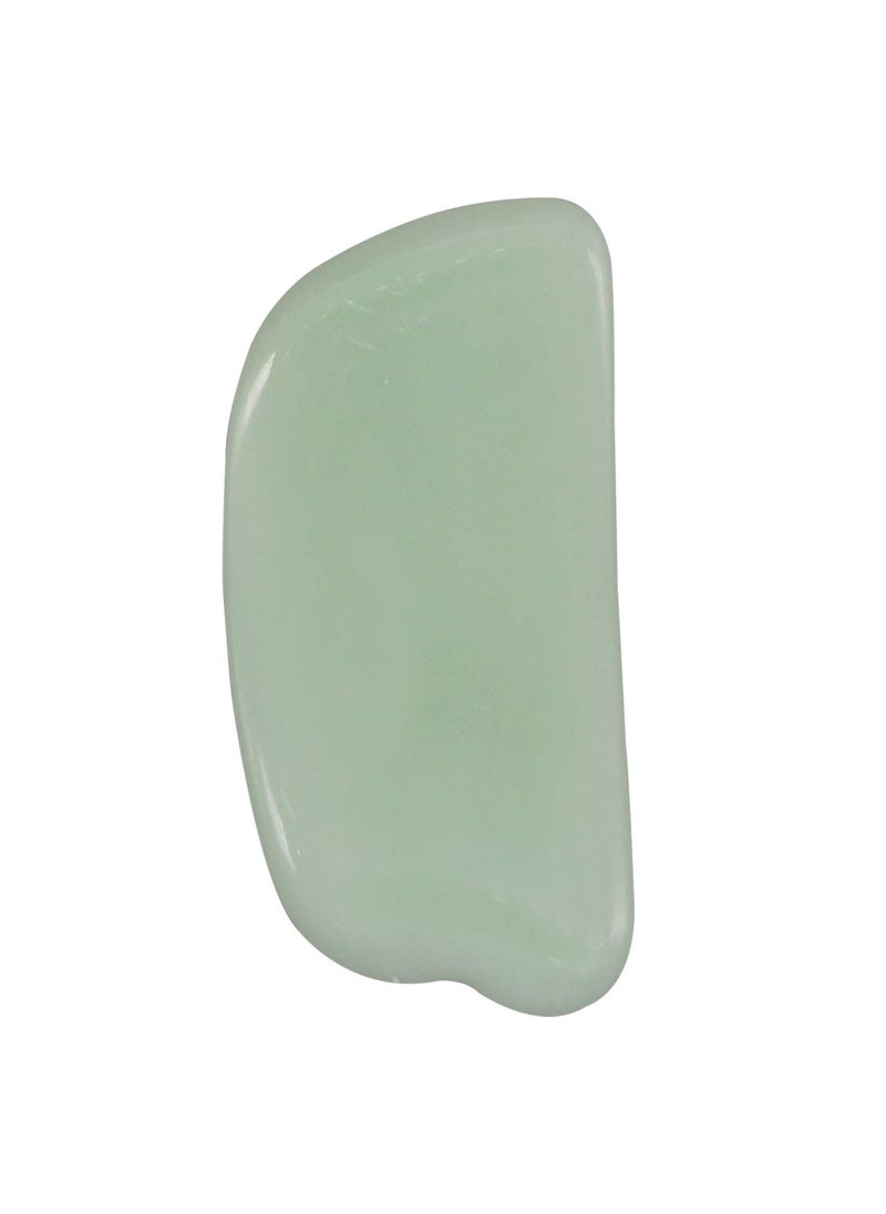 Ladista Ladista GSBLD74 Gua Sha Scraping Massage Tool for Facial Glow Blood Circulation Natural Jade Stone Removes Toxins Prevents Wrinkles Boost Radiance of Complexion 1 Pc Light Green  - Image 1