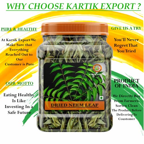Kartik Export Sun Dry Neem Leaves [ Dried Neem Patta ], 300 Grams - Image 3