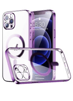 ZOOMEE Protective Luxury Hybrid Magnetic Magsafe Charging Case Cover For iPhone 13 Pro Max Purple 