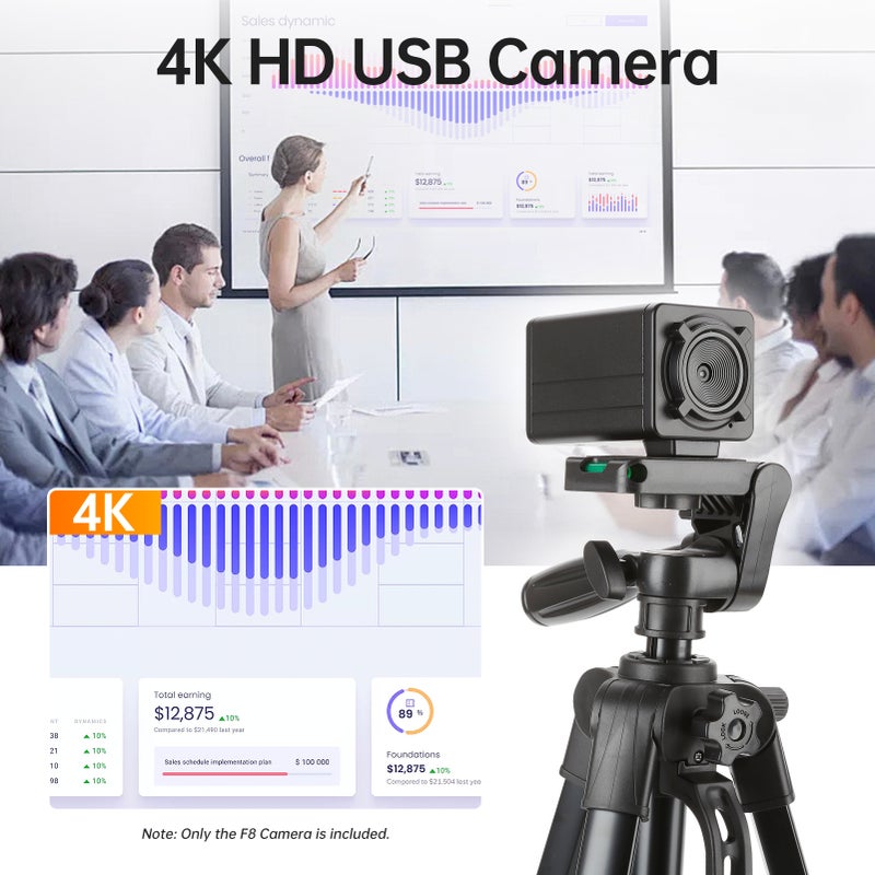 4K HD USB Camera Fixed Focus Lens 12MP Mini Web Camera 3840x2160@30fps with 2 Image Formats MJPEG and YUY2 Compatible with Window XP/Vista/7/8/10 Linux Android 4.0 MacOS for Video Conference Online - Image 5