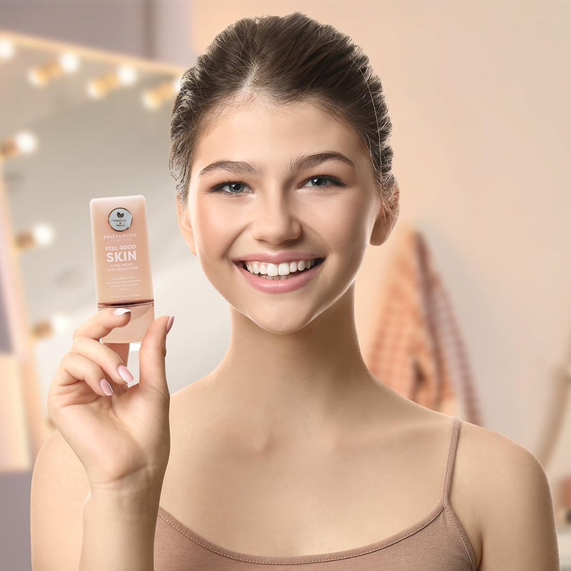 Profusion Cosmetics Lightweight Liquid Foundation for a Flawless and Elegant Radiance, Breathable Makeup that Improves Uneven Skin Tone, Vegan & Cruelty-Free - Fair 3 - Image 3