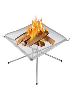 Camping Fire Pit,304 Stainless Steel Portable Fire Pit with Storage Bag