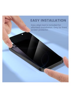 9H IPhone 16 Pro Max Full Privacy Tempered Glass Screen Protection, Anti-Spy 9H Hardness, Full Cover Explosion-Proof Screen,ESD Anti-Static, [Case Friendly] [Bubble Free] - Black  - Image 2