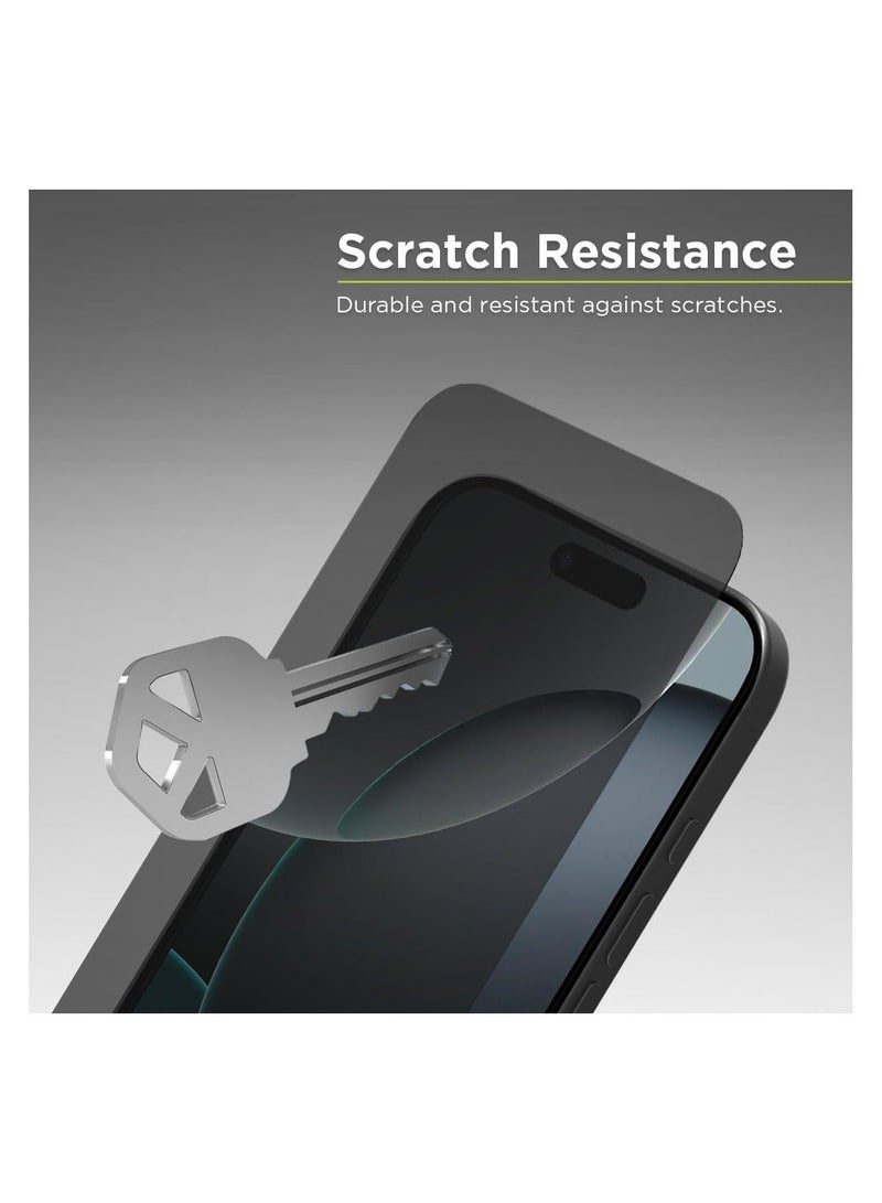 9 إتش شاشة حماية 5D من الزجاج المقوى لحماية الخصوصية متوافقة مع موبايل IPhone 16 Pro Max - Image 3
