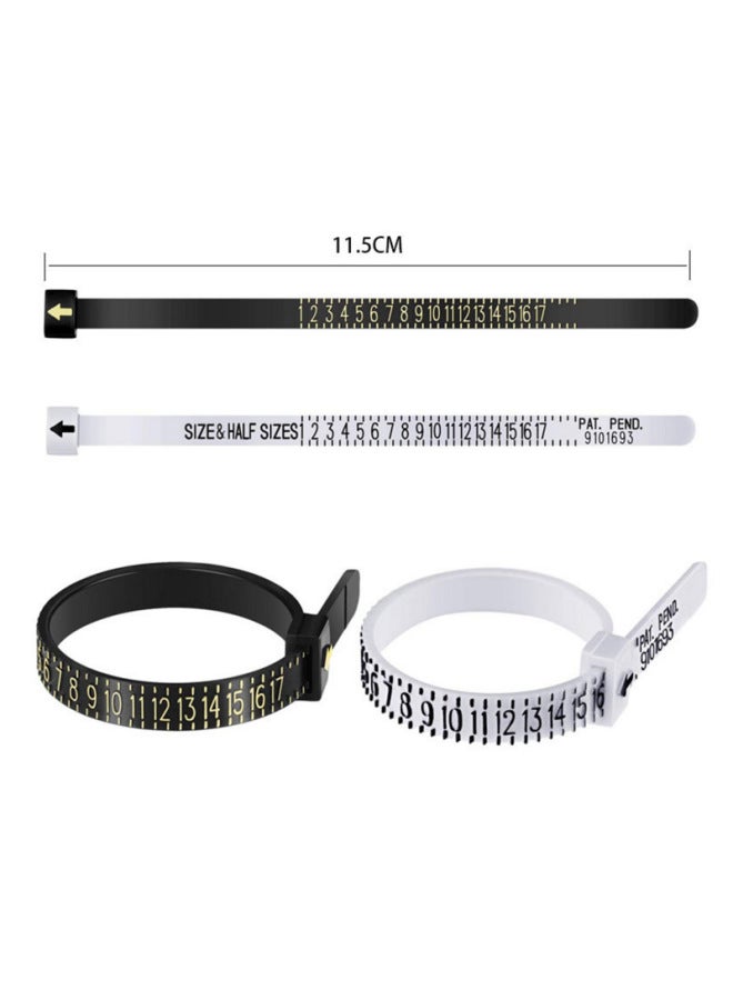 American Ring Finger Circumference Measuring Belt Size Hand Circumference Finger Size Measuring Ring-Model:White Beauty Measuring Tape  - Image 2