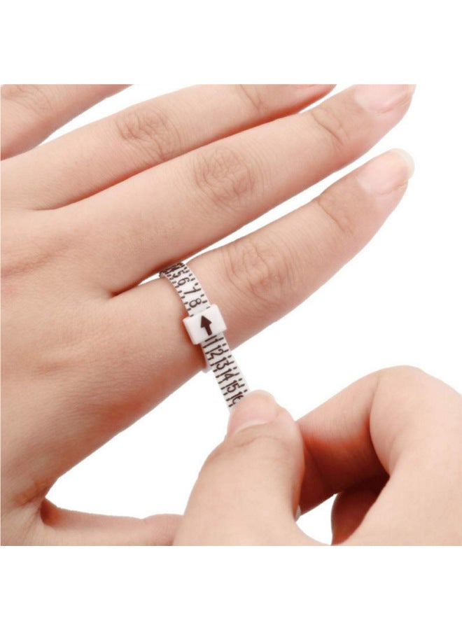 American Ring Finger Circumference Measuring Belt Size Hand Circumference Finger Size Measuring Ring-Model:White Beauty Measuring Tape  - Image 3