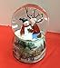Roman Roman Charming Kids Kissing Snowman Musical 5 x 3.25 Resin Decorative Table Top Snow Globe - Image 2