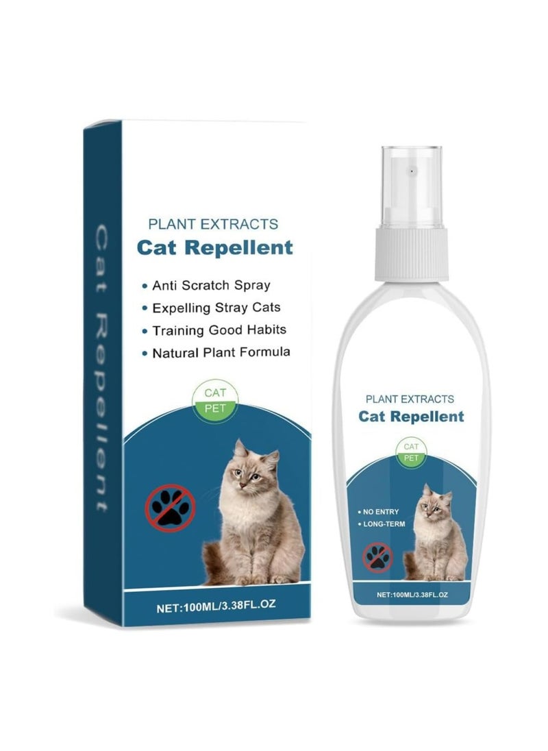 CMGTYYD Cat Repellent Spray (100ml), Plant-Based, Non-Toxic Training Aid for Indoor & Outdoor Use – Protects Furniture, Rugs, Curtains from Scratching, Digging, & Chewing – Safe and Effective Deterrent  - Image 1