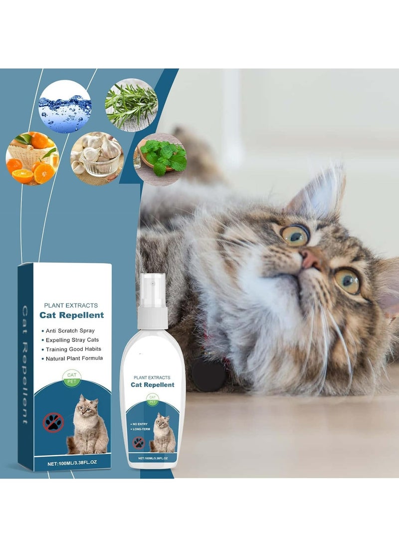 CMGTYYD Cat Repellent Spray (100ml), Plant-Based, Non-Toxic Training Aid for Indoor & Outdoor Use – Protects Furniture, Rugs, Curtains from Scratching, Digging, & Chewing – Safe and Effective Deterrent  - Image 2