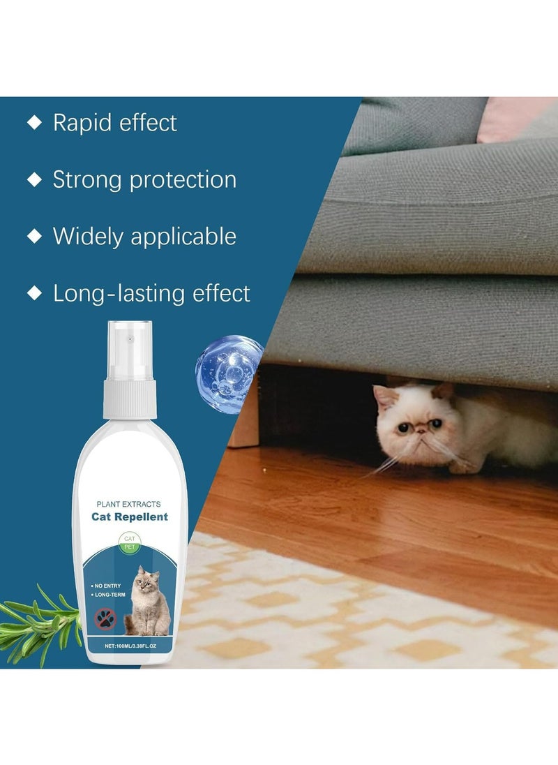 CMGTYYD Cat Repellent Spray (100ml), Plant-Based, Non-Toxic Training Aid for Indoor & Outdoor Use – Protects Furniture, Rugs, Curtains from Scratching, Digging, & Chewing – Safe and Effective Deterrent  - Image 3