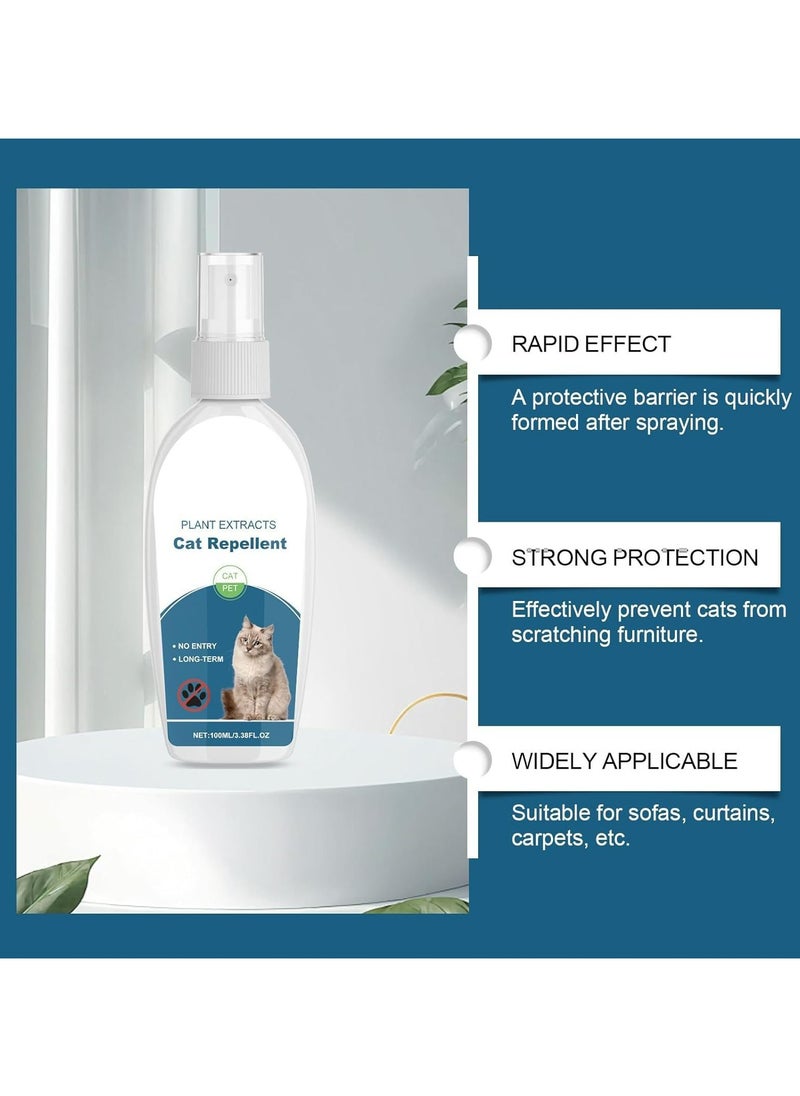 CMGTYYD Cat Repellent Spray (100ml), Plant-Based, Non-Toxic Training Aid for Indoor & Outdoor Use – Protects Furniture, Rugs, Curtains from Scratching, Digging, & Chewing – Safe and Effective Deterrent  - Image 4