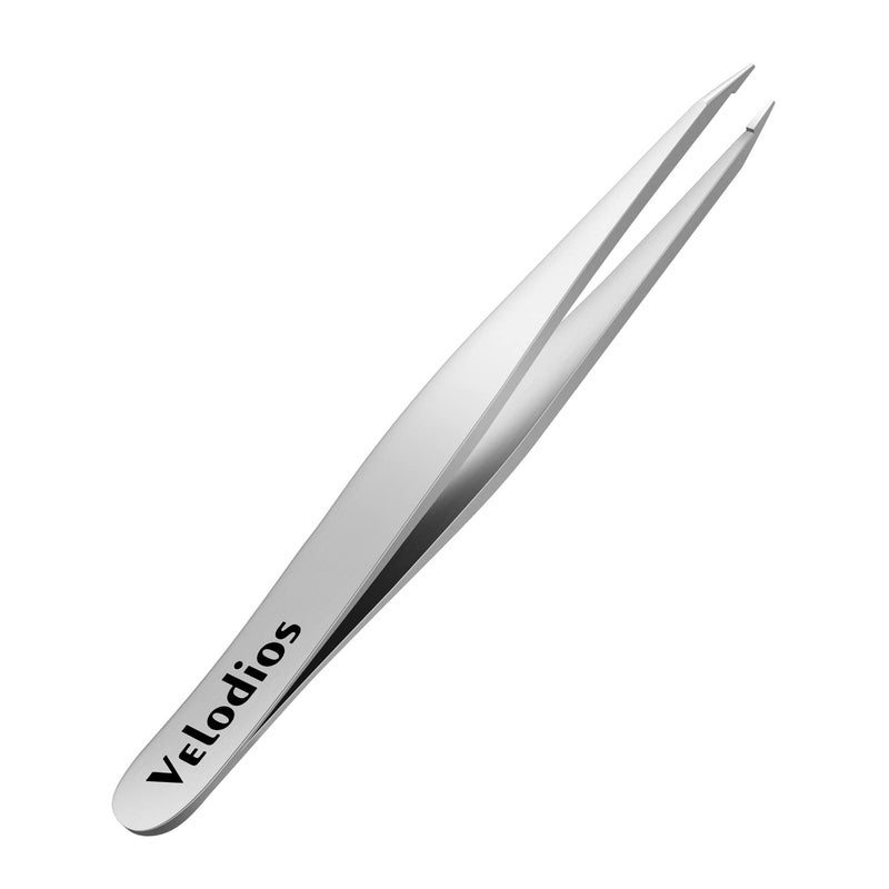 Velodios Pointed Tweezers for Women Facial Hair, Professional Stainless Steel Tweezers for Eyebrow, Chin Hair and Ingrown Hair Removal - Image 1