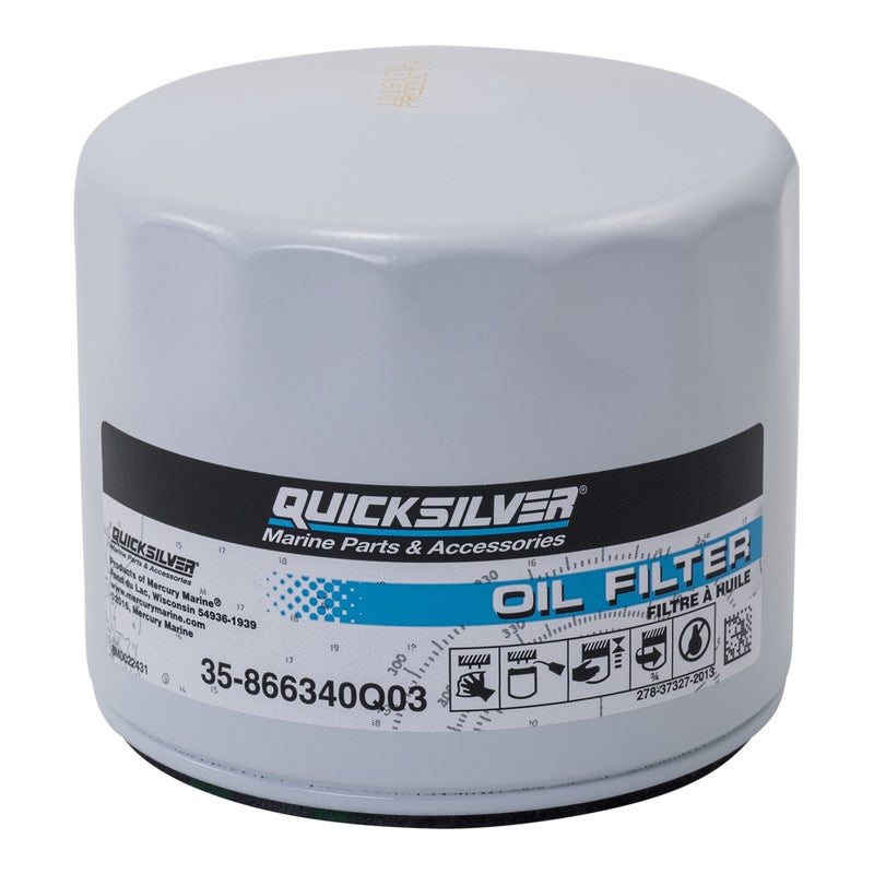 Quicksilver 866340Q03 Oil Filter for MerCruiser Sterndrive and Inboard Engines - Image 1