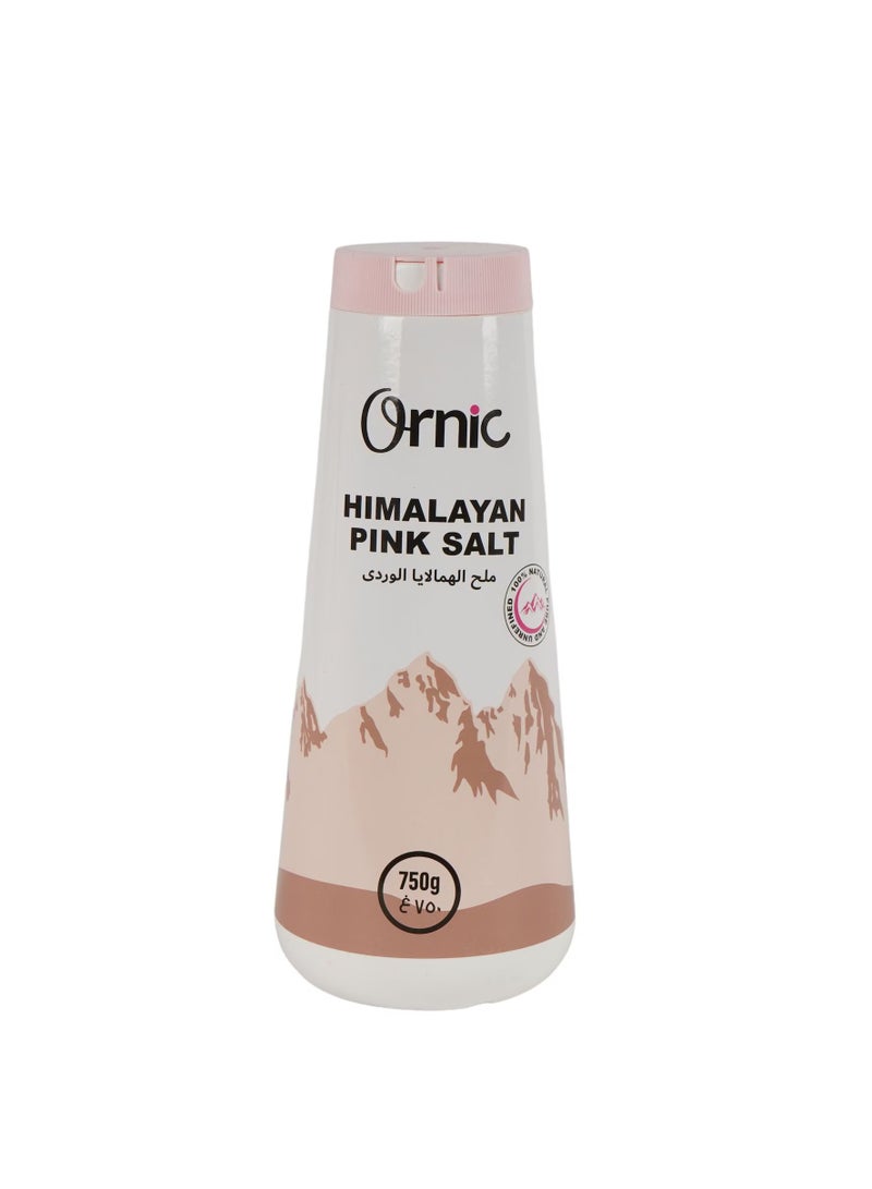 Himalayan Pink Salt Fine by Ornic - 750G Shaker
