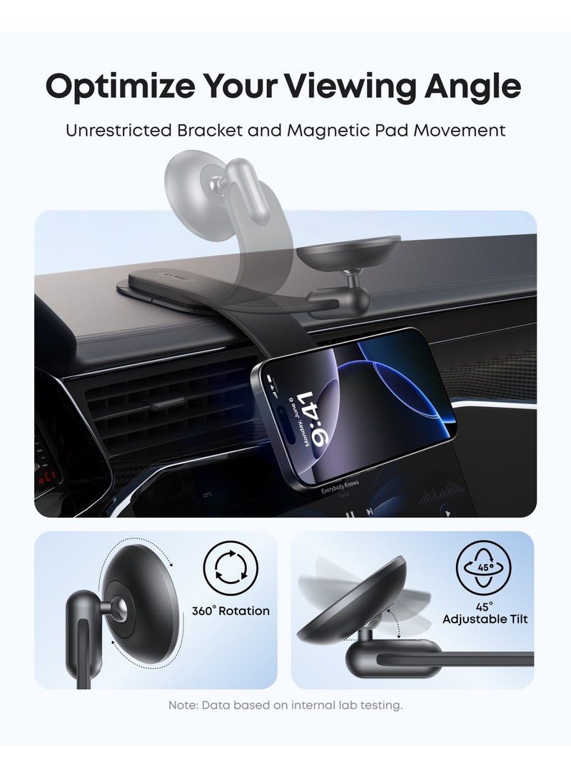 Anker Magnetic Car Mount for iPhone 16/15, 360° AdjustableCar Phone Holder with Alloy Bracket, Only for iPhone 16/16 Pro/16 Pro Max/16 Plus and More (Does Not Support Charging) - Image 4