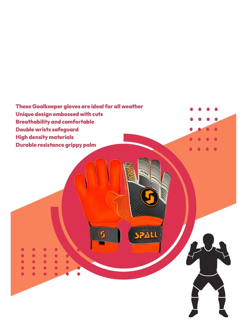 Spall Goalkeeper Gloves With Strong Grip Palms To Give Hand Finger Protection To Prevent Injuries For Football Soccer Goalie Training Gloves  - Image 5
