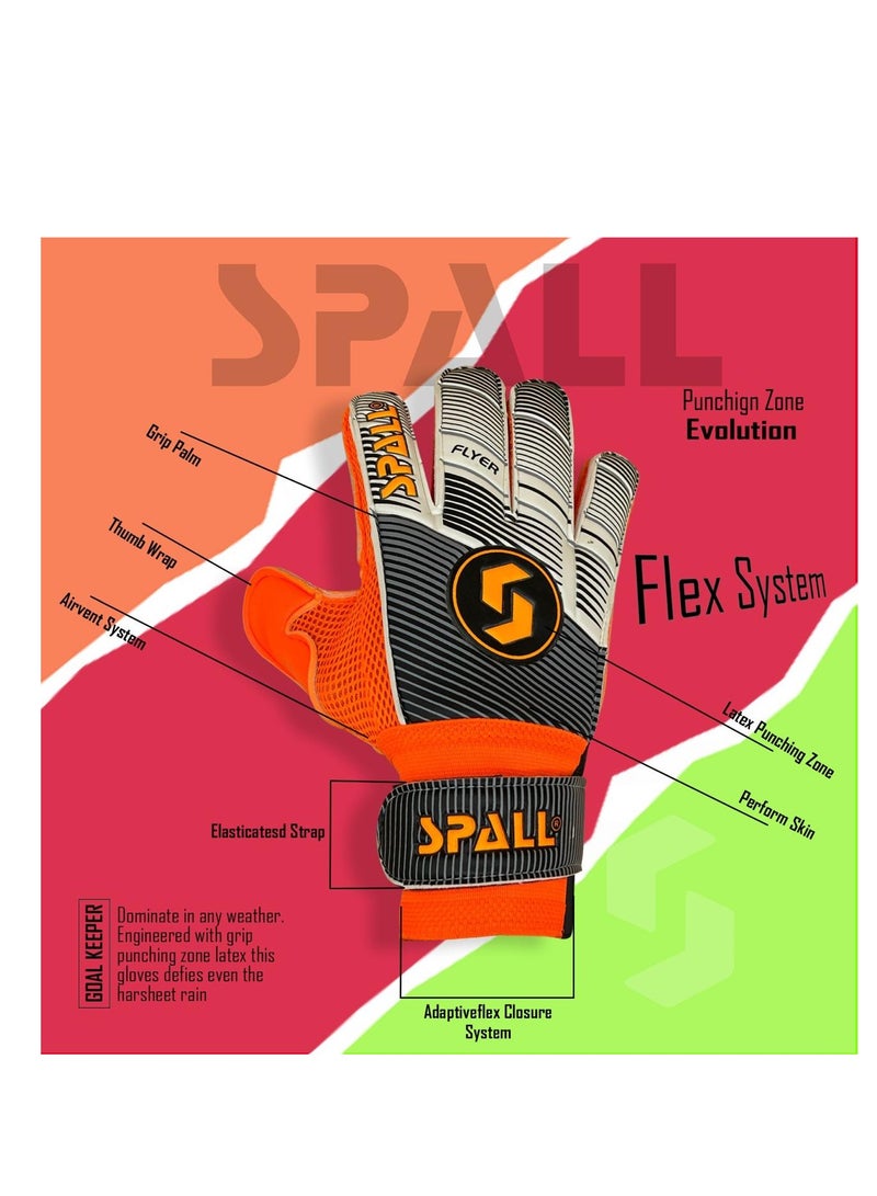Spall Goalkeeper Gloves With Strong Grip Palms To Give Hand Finger Protection To Prevent Injuries For Football Soccer Goalie Training Gloves  - Image 2
