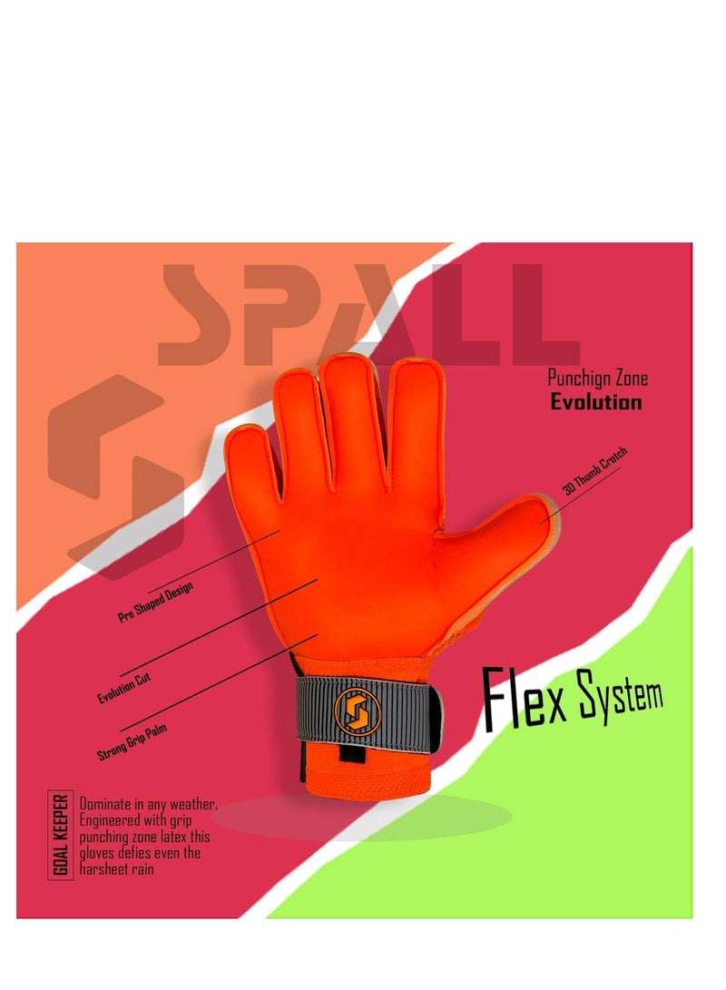 Spall Goalkeeper Gloves With Strong Grip Palms To Give Hand Finger Protection To Prevent Injuries For Football Soccer Goalie Training Gloves  - Image 3