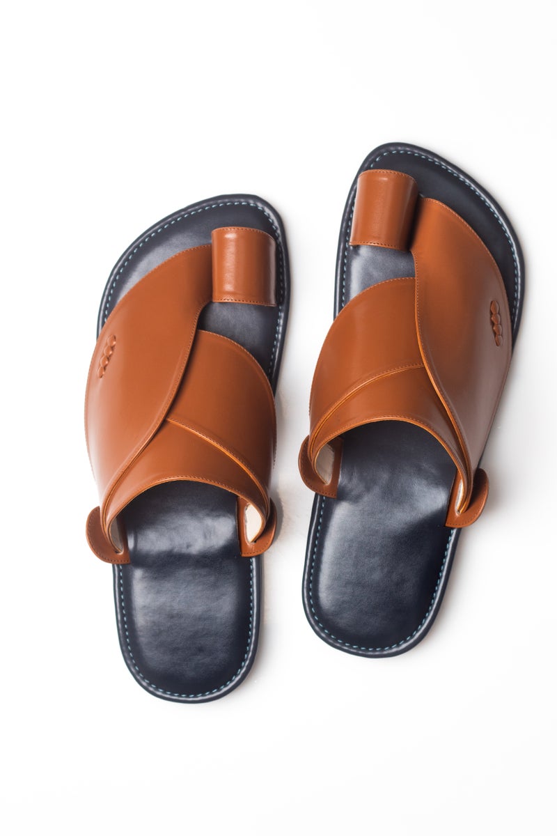 Zubairiya Naal | For Daily Wear, Eid and Occasions | Sandal | Red and Grey Leather | Saudi Arabian Eastern - Image 2