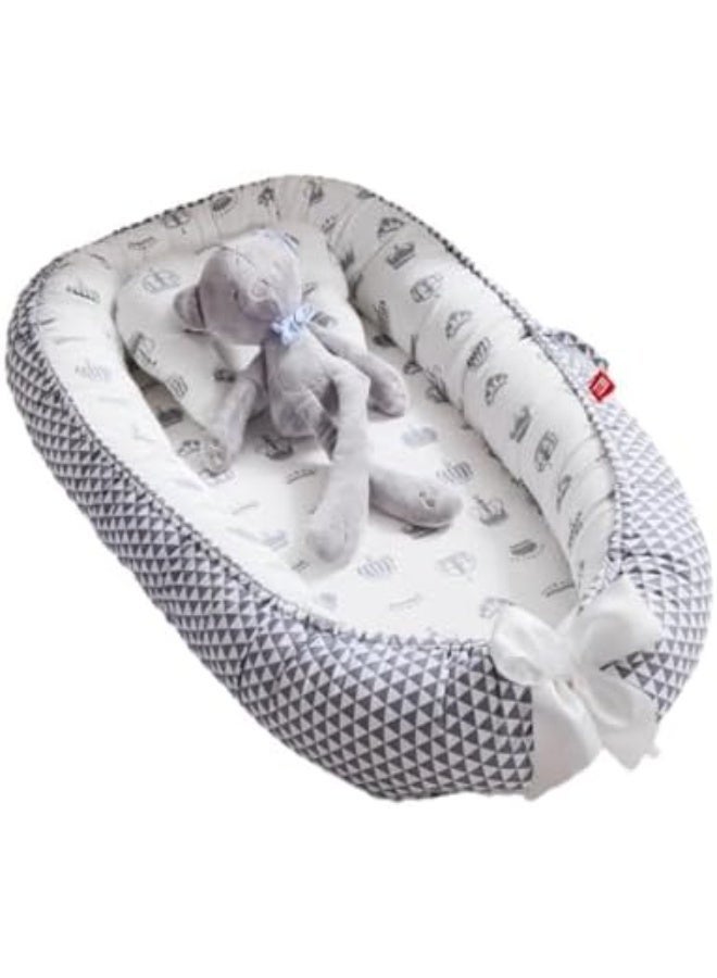Bukela Baby Lounger And Share a Sleeping Baby Nest, Foldable, Removable And Washable, Cotton Portable Pressure Protection Crib, Can Be Used for Bedroom/Travel/Camping - Image 1