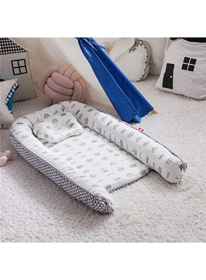 Bukela Baby Lounger And Share a Sleeping Baby Nest, Foldable, Removable And Washable, Cotton Portable Pressure Protection Crib, Can Be Used for Bedroom/Travel/Camping - Image 2