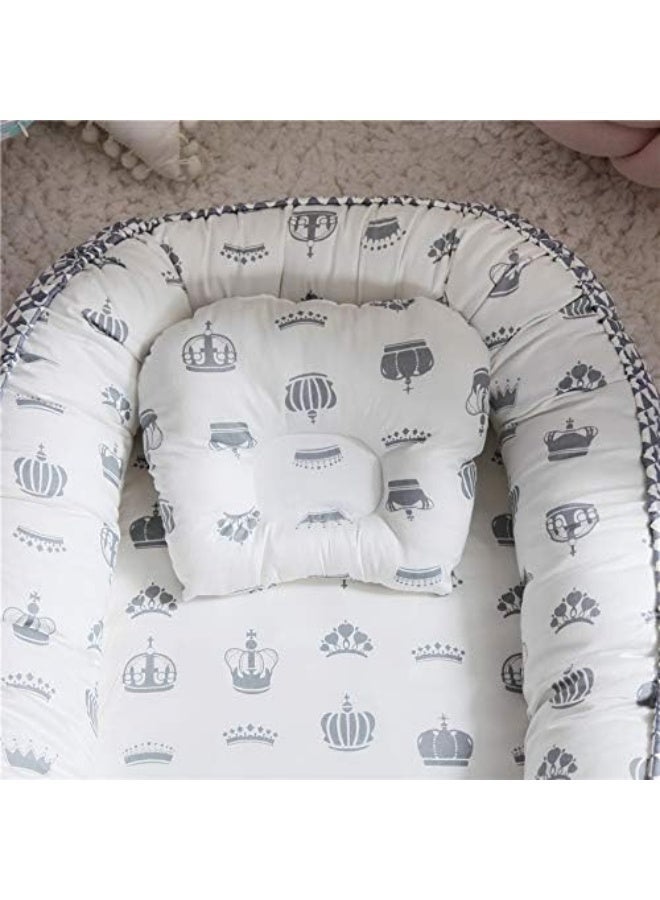 Bukela Baby Lounger And Share a Sleeping Baby Nest, Foldable, Removable And Washable, Cotton Portable Pressure Protection Crib, Can Be Used for Bedroom/Travel/Camping - Image 4