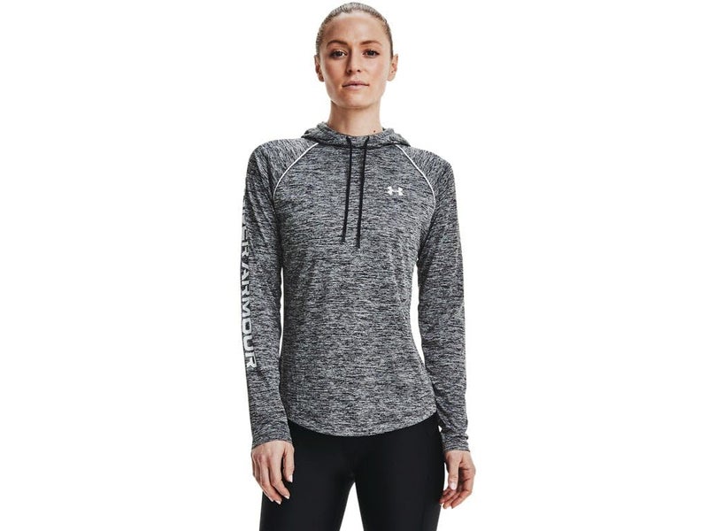 Under Armour Women's Tech Twist Hoodie (Black / White-001, X-Small) - Image 1