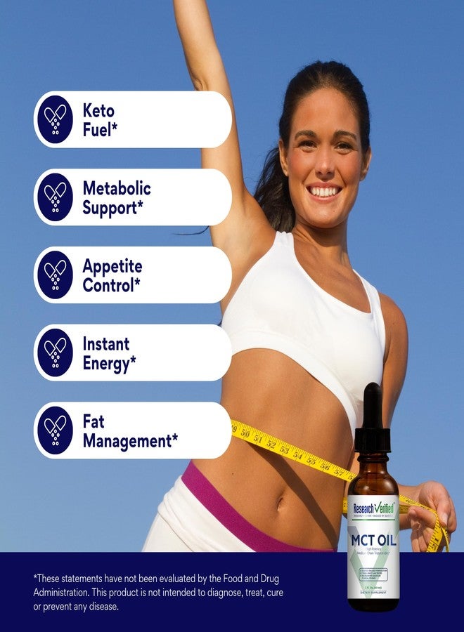 Research Verified 100% MCT Oil - 2 Fl. Oz. - 3 Bottles - Vegan Friendly - Image 4