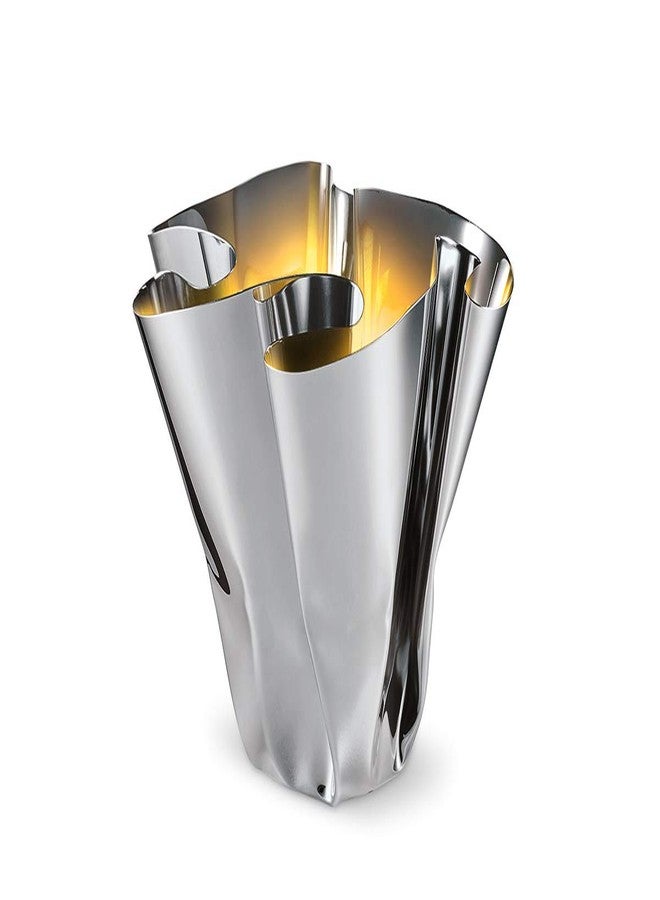 Philippi - Margeaux vase or lantern - hand-folded unique piece made of stainless steel - tea light or vase Eyecatcher for any occasion - Image 4