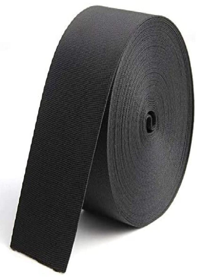 LIUSM 10 Yard Nylon Webbing Strap,Black Durable Flat Straps for Outdoor/DIY Repair (2 inch) - Image 1