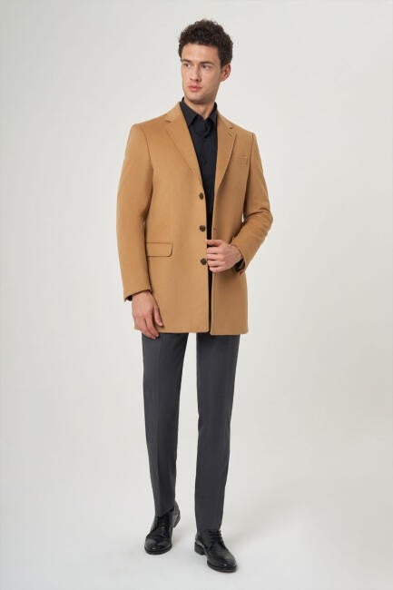 Bisse Men's Coat CAMEL PPL22K22211_D70  - Image 1