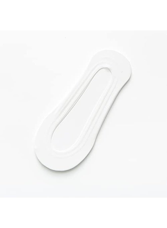3 Pairs No Show See Invisible Socks Women, White Thin Nylon Liner Socks for Flats Non Slip, Spring Summer - Image 2