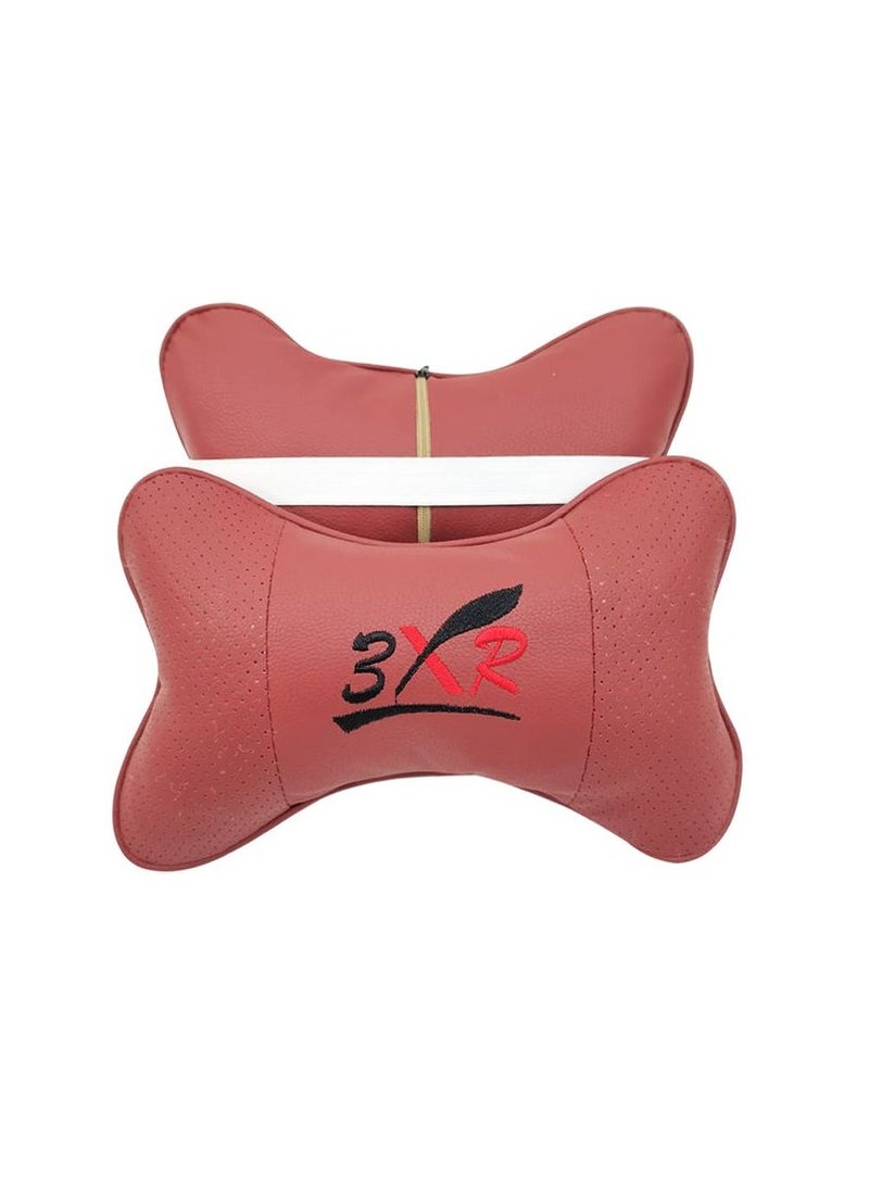 3 اكس ار قطعتان من مسند الرأس لمقعد السيارة ودعم مسند الرأس - Image 3