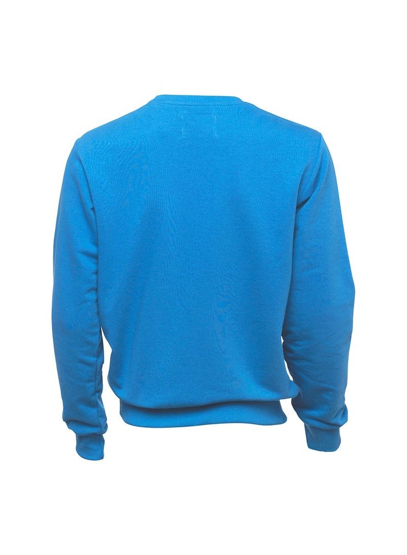 بيج ديزاين كنزة رجالية كم طويل قماش ناعم وسميك أزرق بمقاسات مختلفة - Image 3