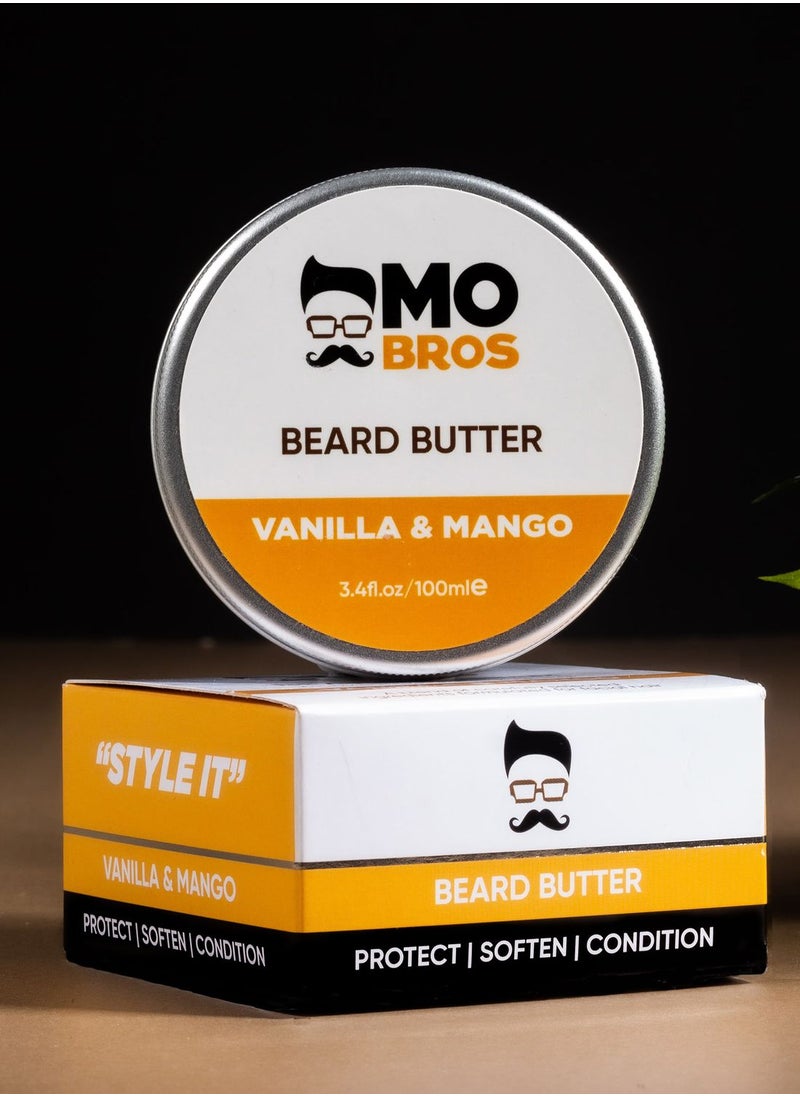 MO BRO'S Beard Butter 100Ml - Vanilla & Mango  - Image 1