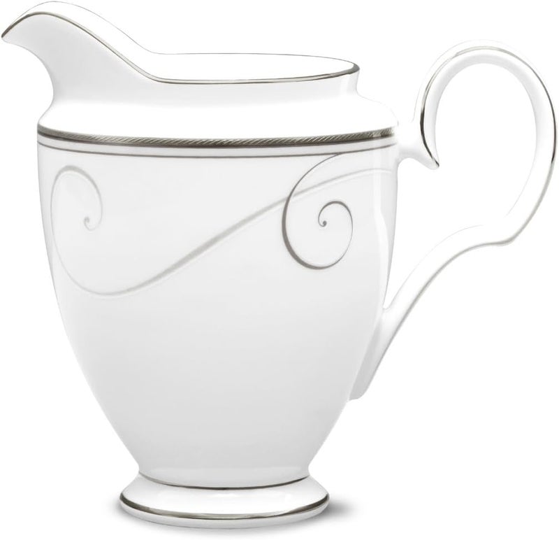 Noritake Noritake Platinum Wave Sugar and Creamer Set in White  - Image 2