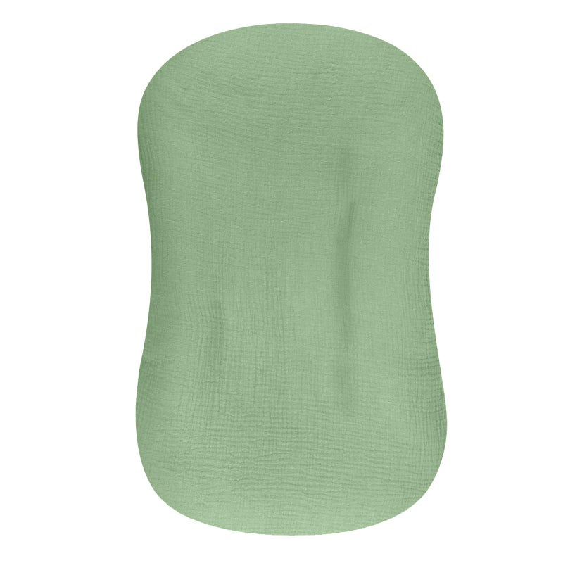Hooyax Muslin Baby Lounger Cover 100 Cotton Durable Newborn Lounger Cover Soft and Breathable Infant Lounger Cover for Boys Girls Covers Only Green