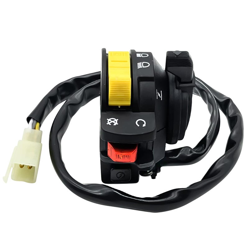 M MATI Left Handlebar Start Stop Headlight Switch for Suzuki KingQuad 300 QuadRunner 250 500 LT-F4WDX LT-F300F LT-F250 LT-F250F LT-4WD LT-F500F 37400-19B13 - Image 5
