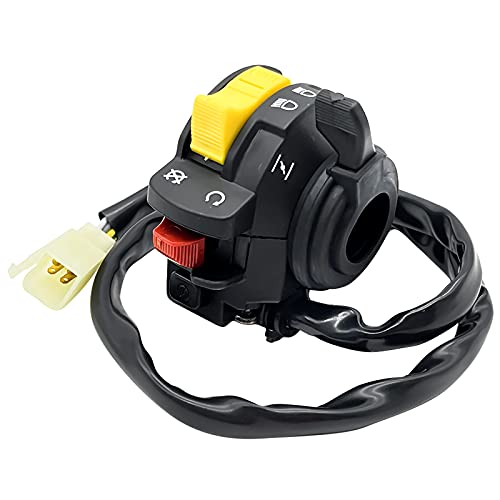 M MATI Left Handlebar Start Stop Headlight Switch for Suzuki KingQuad 300 QuadRunner 250 500 LT-F4WDX LT-F300F LT-F250 LT-F250F LT-4WD LT-F500F 37400-19B13 - Image 3