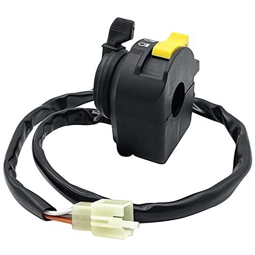 M MATI Left Handlebar Start Stop Headlight Switch for Suzuki KingQuad 300 QuadRunner 250 500 LT-F4WDX LT-F300F LT-F250 LT-F250F LT-4WD LT-F500F 37400-19B13 - Image 4