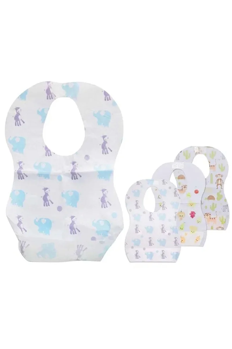 ستار بيبيز Star Babies - disposable bibs. - Red - Pack of 3 - 45 Pcs