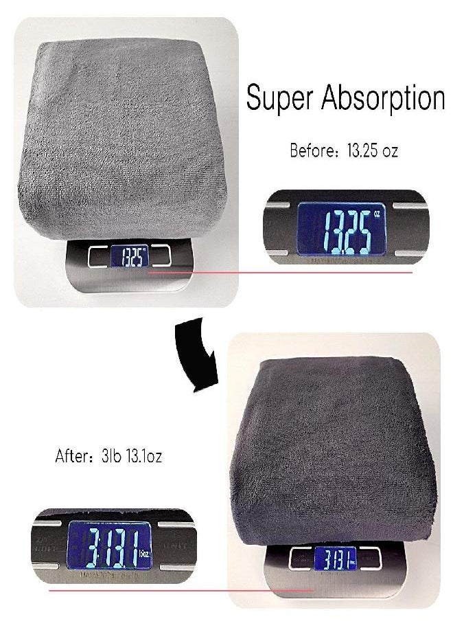 JML - JML Microfiber Bath Towel 2 Pack(30" x 60"), Oversized, Soft, Super Absorbent and Fast Drying, No Fading Multipurpose Use for Sports, Travel, Fitness, Yoga, 30 in x 60 in, Grey 2 Count - Image 1