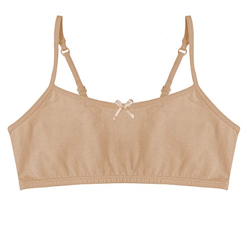 Popular Cotton Girls Training Bra - Crop Cami Training Bras for Girls w Adjustable Straps. Bra Pack 5 PK Brights 14 - Image 2