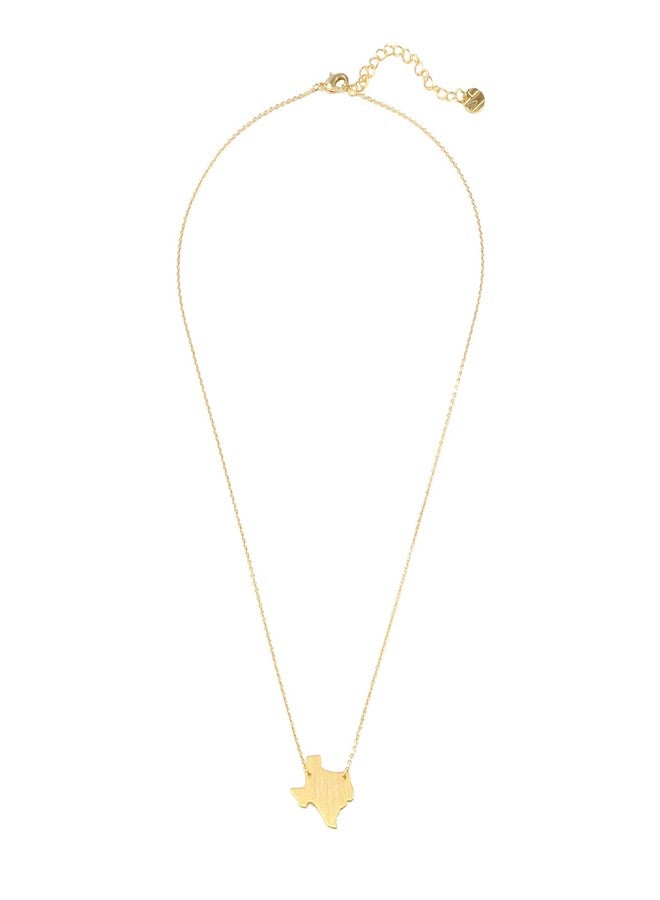 MUSTHAVE Texas 18K Gold Plated Necklace With Message Card, Yellow Gold Color, Anchor Chain, Best Gift Necklace, Size 16 inch + 2 inch Extender, Pendant, Gift Card - Image 5