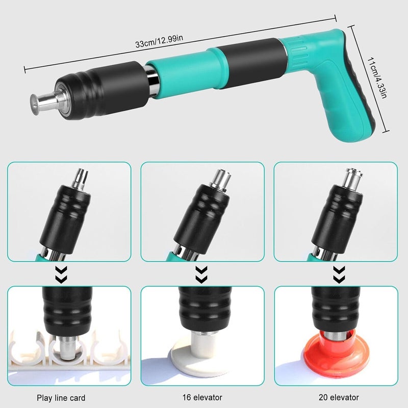 VPGS Nail Fasting Tool Set Wall Drilling Tool Portable Concrete Nail Gun HandHeld Powerful Concrete Wall Drive Fastening Wood Working Tool Fastening Tool for Cement Wall - Image 5